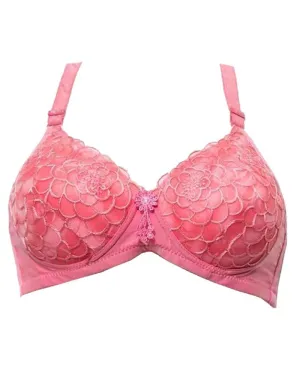Single Padded Fancy Pink Bra