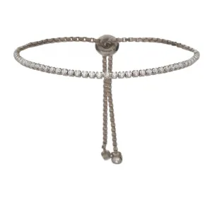 SINGLE ROW PULL BRACELET, BR STERLING SILVER
