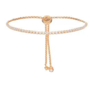 SINGLE ROW PULL BRACELET, ROSE GOLD