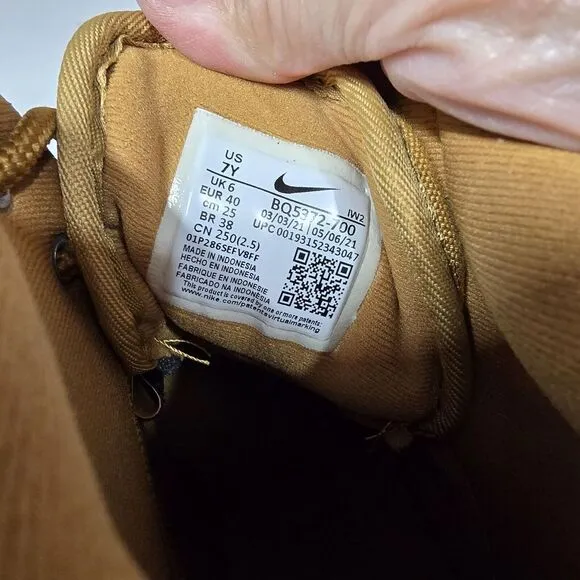 Size 7 (GS) - Nike Manoa‎ Mid Wheat NEW No Box Kids Womens Mens