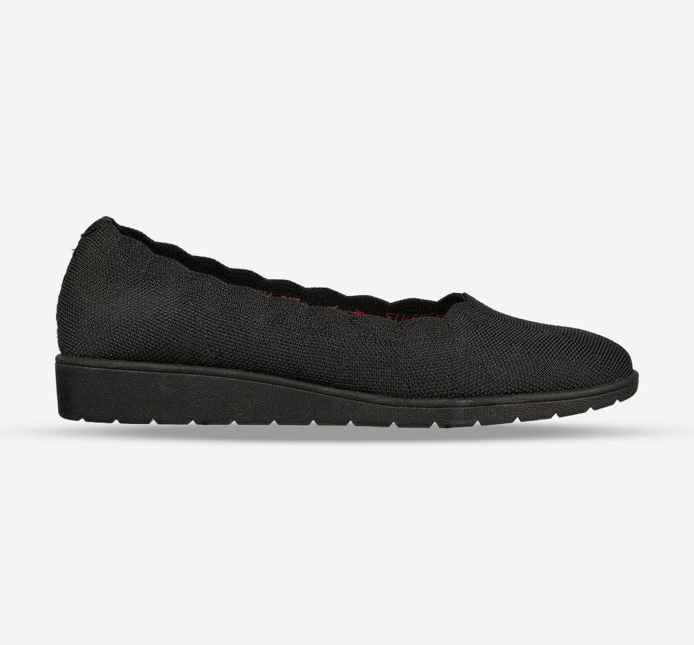 Skechers 158156 Cleo Flex Wedge Spellbind Slipper für Damen, weite Passform