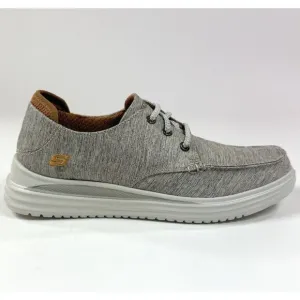 Skechers Proven Ralenzo Mens 8 Taupe Comfort Walking Shoes Sneakers 204578 / TPE