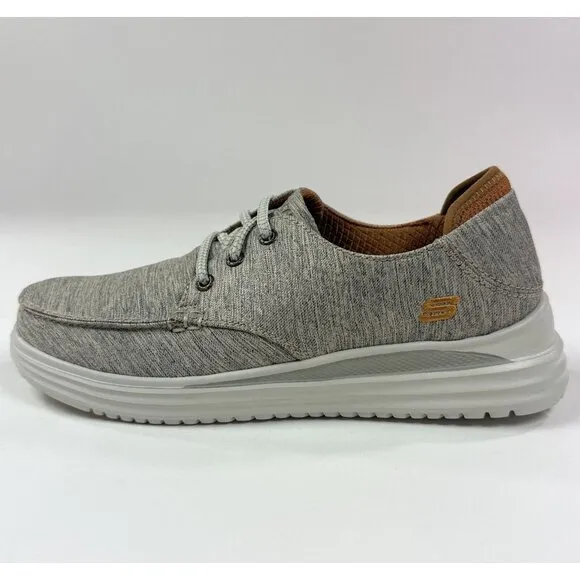 Skechers Proven Ralenzo Mens 8 Taupe Comfort Walking Shoes Sneakers 204578 / TPE