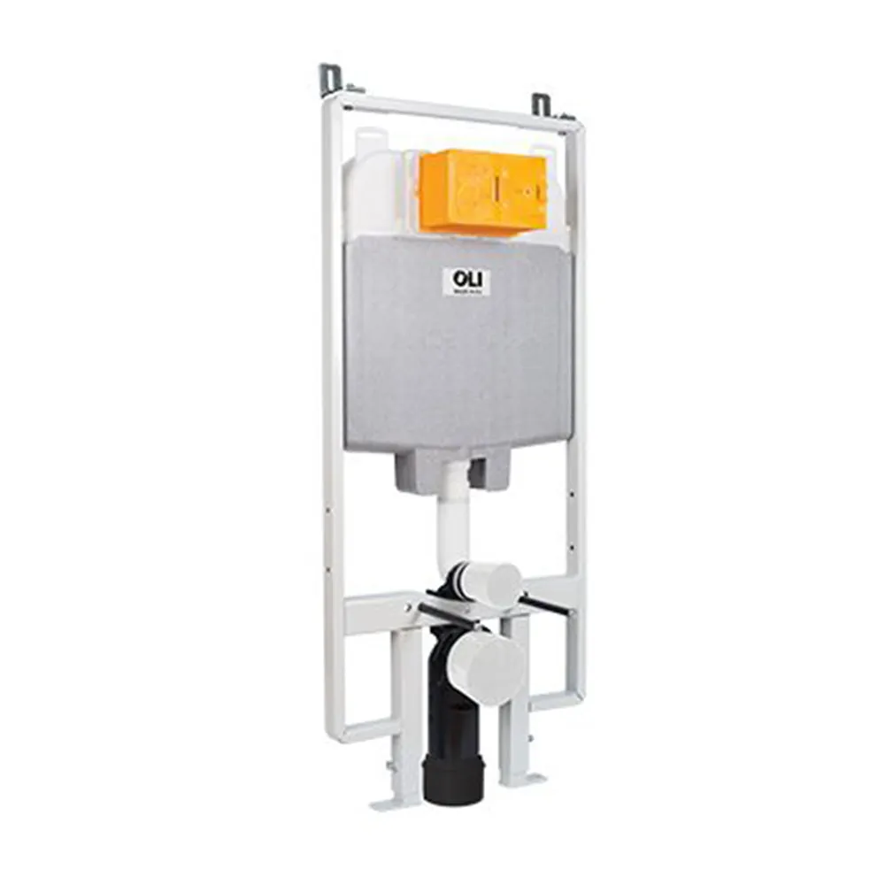 Slim 1.2m Wall-Hung Toilet Cistern Frame Front Flush