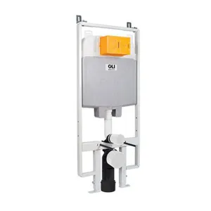 Slim 1.2m Wall-Hung Toilet Cistern Frame Front Flush
