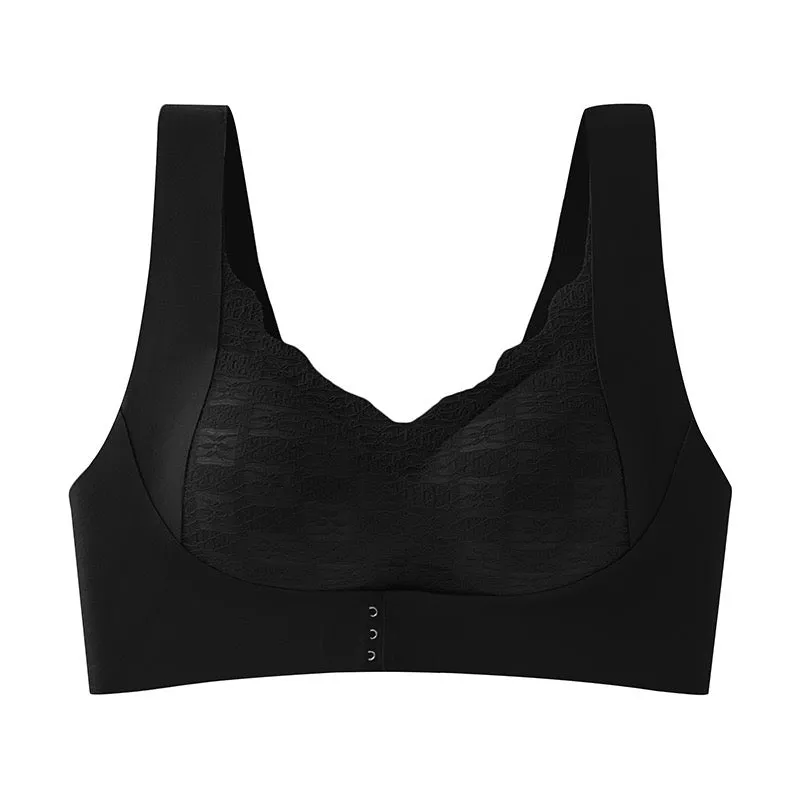 Soft Wireless Bra with Full Coverage Push-Up Bra
