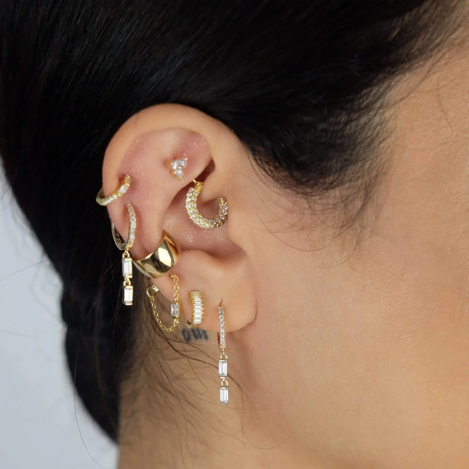 Solid Thick Cuff Earring