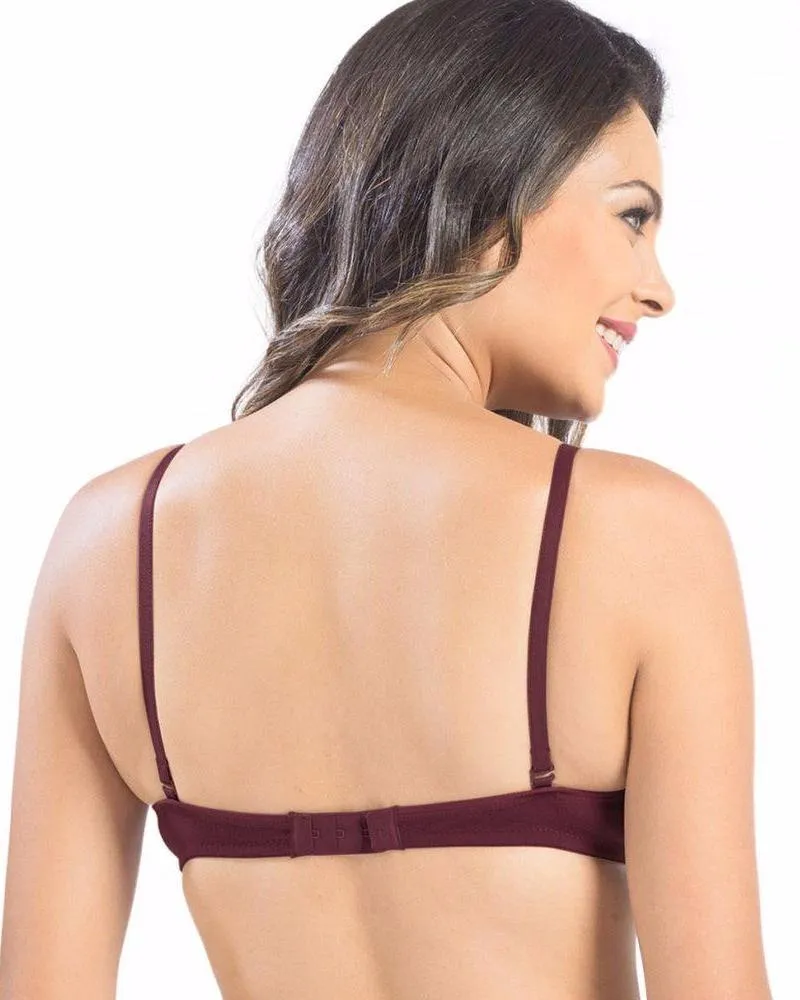 Sonari Catwalk Bra - Maroon - Non Padded Non Wired - Imported Bra