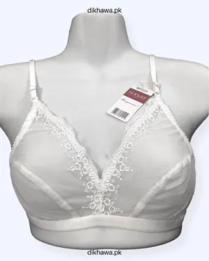 Sonari See Through Bra - Non Padded Non Wired - White