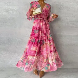 Sophia™ - Chic Floral Handcrafted Dress