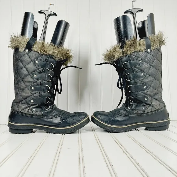 Sorel Tofino II Lace Up Round Toe Black Winter Boots F17