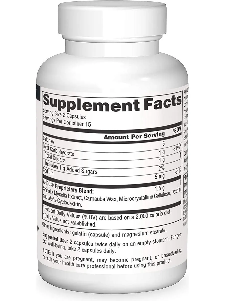Source Naturals, AHCC® 750 mg, 30 capsules