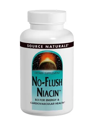 Source Naturals, No Flush Niacin Vitamin B 3 Inositol Nicotinate, 500mg, 30 ct