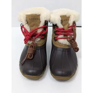 Sperry Alpine Saltwater Little Kid Size 3 Brown/Black NEW (no box)