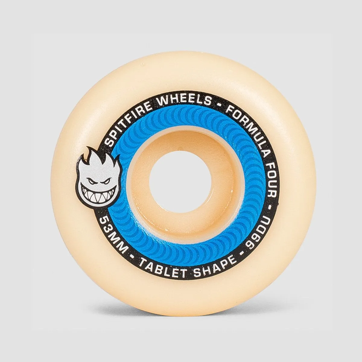 Spitfire Formula Four Tablets 99DU Skateboard Wheels Natural/Blue 53mm