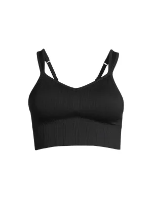 Stanik treningowy CASALL Seamless Rib Padded Sports Bra czarny