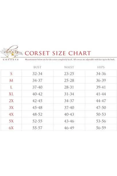 Steel Boned Black Sequin Plunge Neckline Overbust Corset