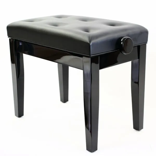Steinhoven PRIMA Adjustable Piano Stool, Polished Ebony