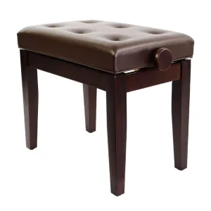 Steinhoven PRIMA Adjustable Piano Stool, Satin Rosewood