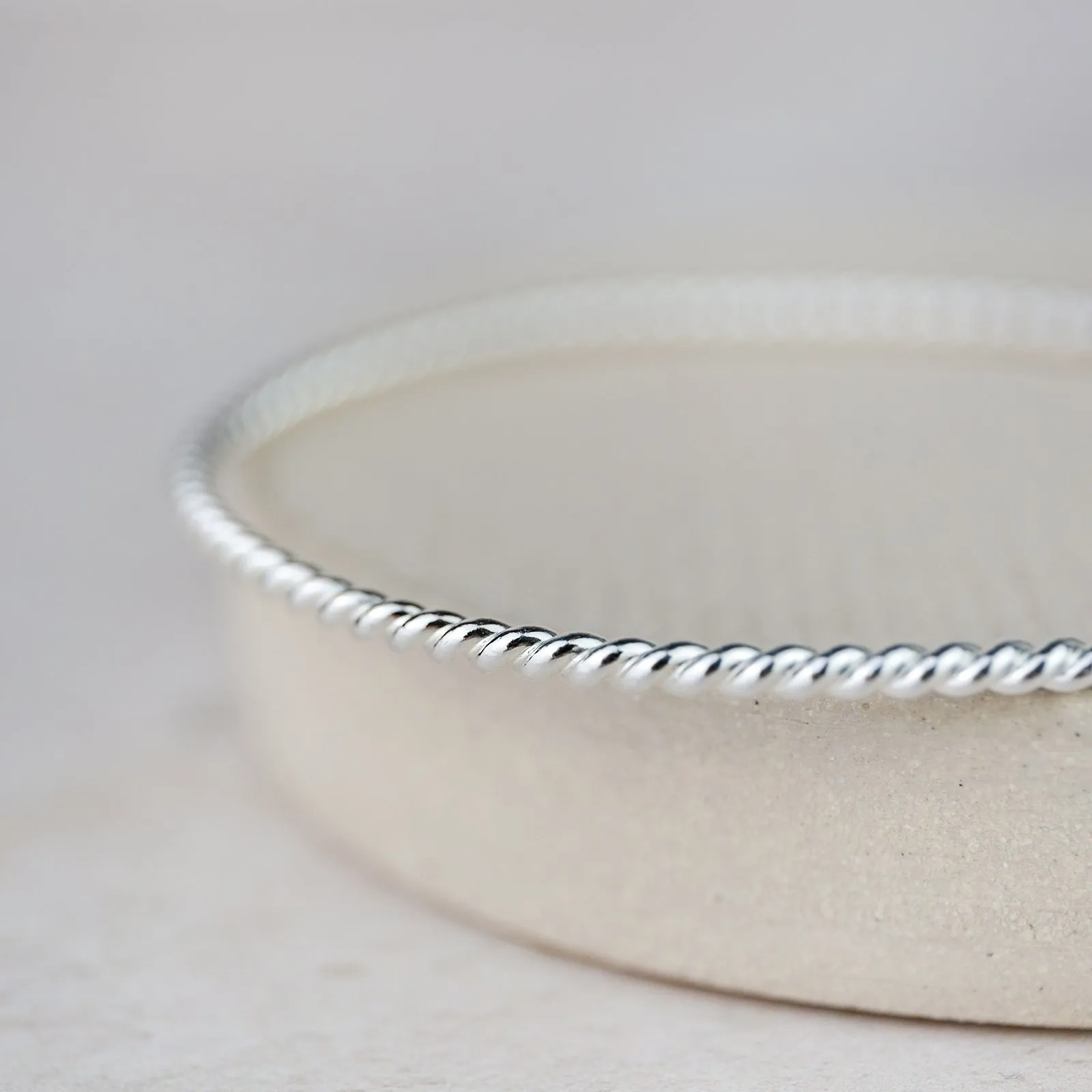 Sterling Silver Twist Bangle
