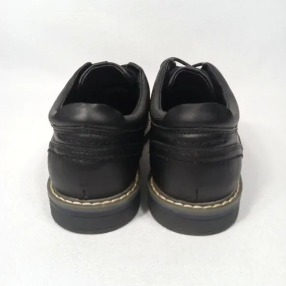 STEVE MADDEN Little Boys Bevan Lace up Classic Oxford Shoes Black Size 4