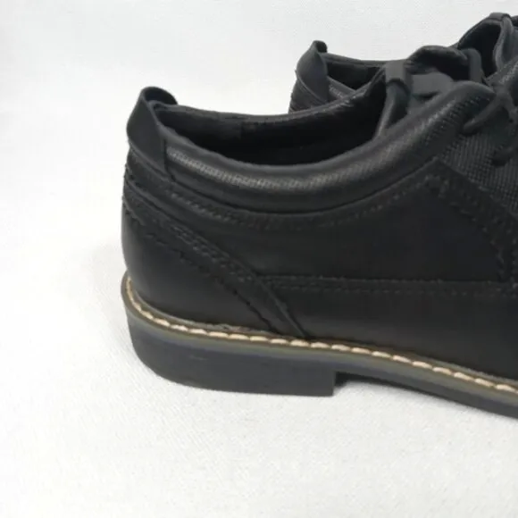STEVE MADDEN Little Boys Bevan Lace up Classic Oxford Shoes Black Size 4