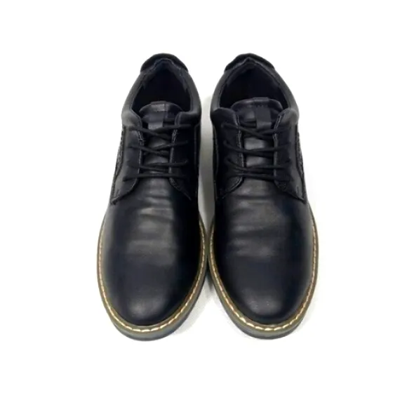 STEVE MADDEN Little Boys Bevan Lace up Classic Oxford Shoes Black Size 4