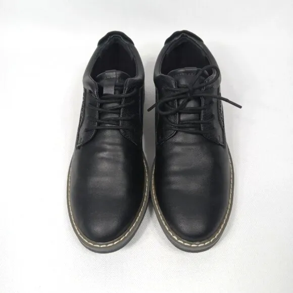 STEVE MADDEN Little Boys Bevan Lace up Classic Oxford Shoes Black Size 4