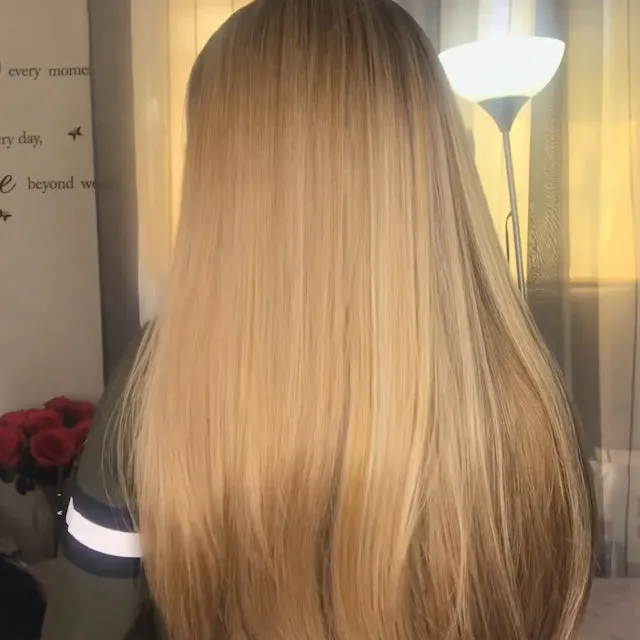 Straight hair styles naturally long wigs