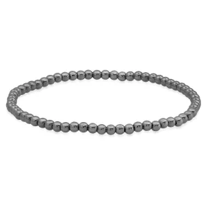 STRETCH BRACELET, BLACK RHODIUM