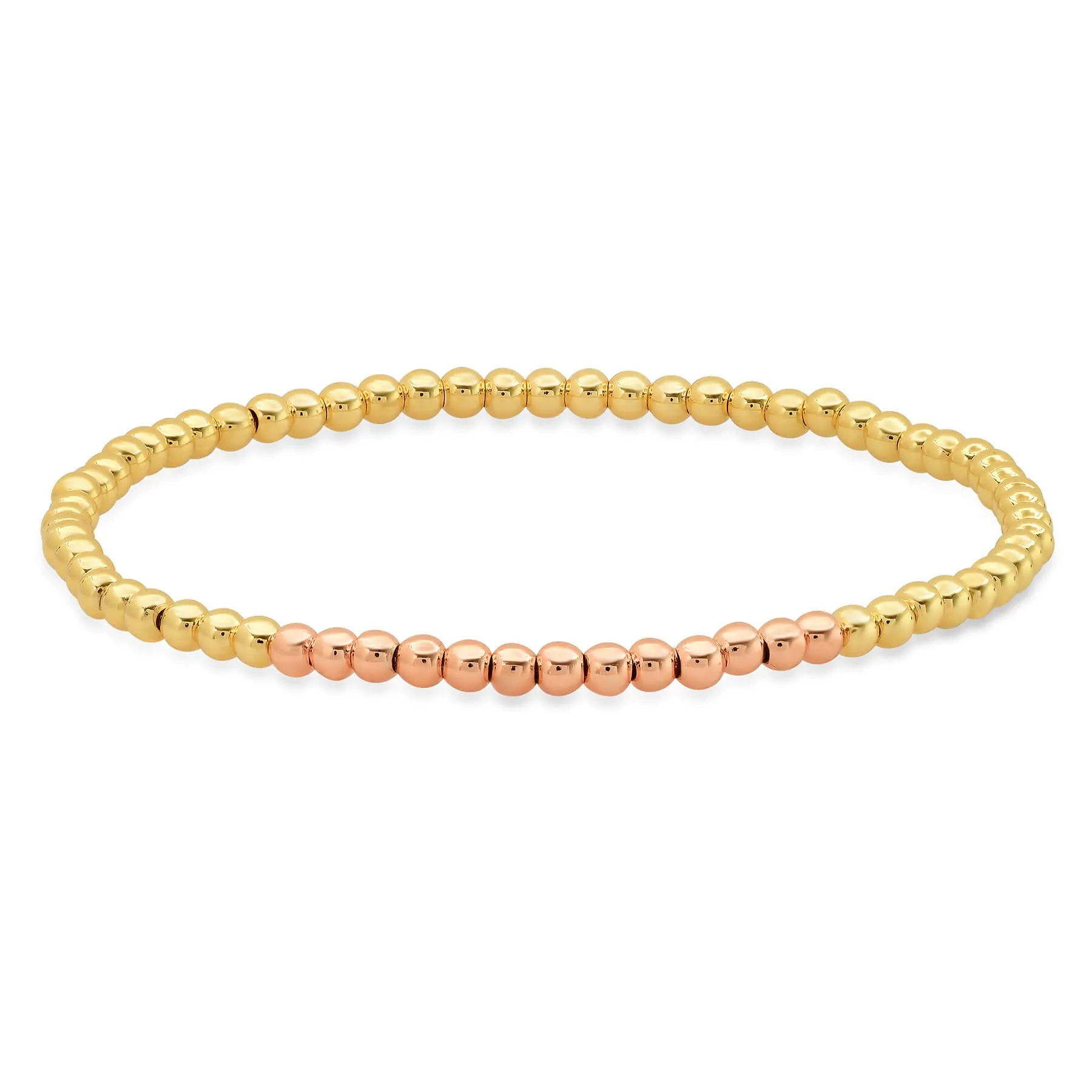 STRETCH BRACELET, GOLD & RG