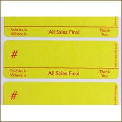 Style 3 Lotting Label - Super Stick (1000/Roll)
