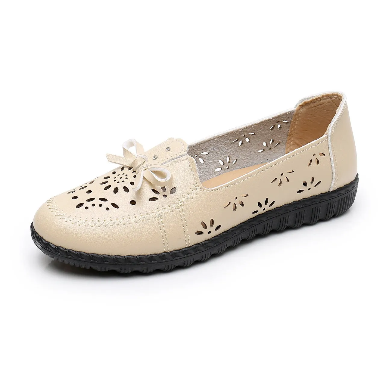 Summer Mom Shoes Women's Breathable Sandals Soft Bottom Casual Hollow Out