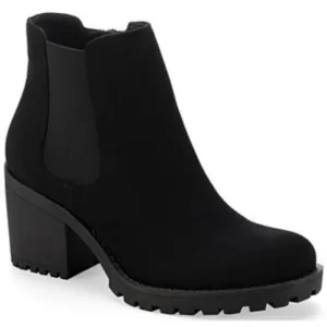 Sun   StoneWomen's Morghan Lug Sole Block-Heel Booties, Size 10