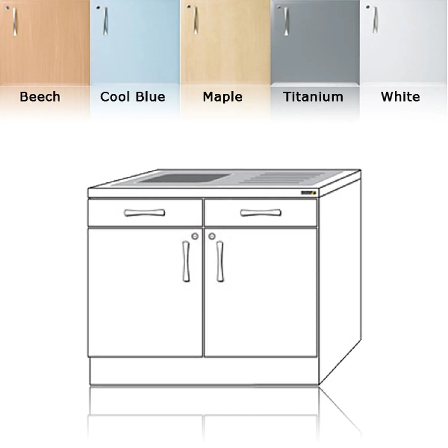 Sunflower Sink Cabinet | 100cm
