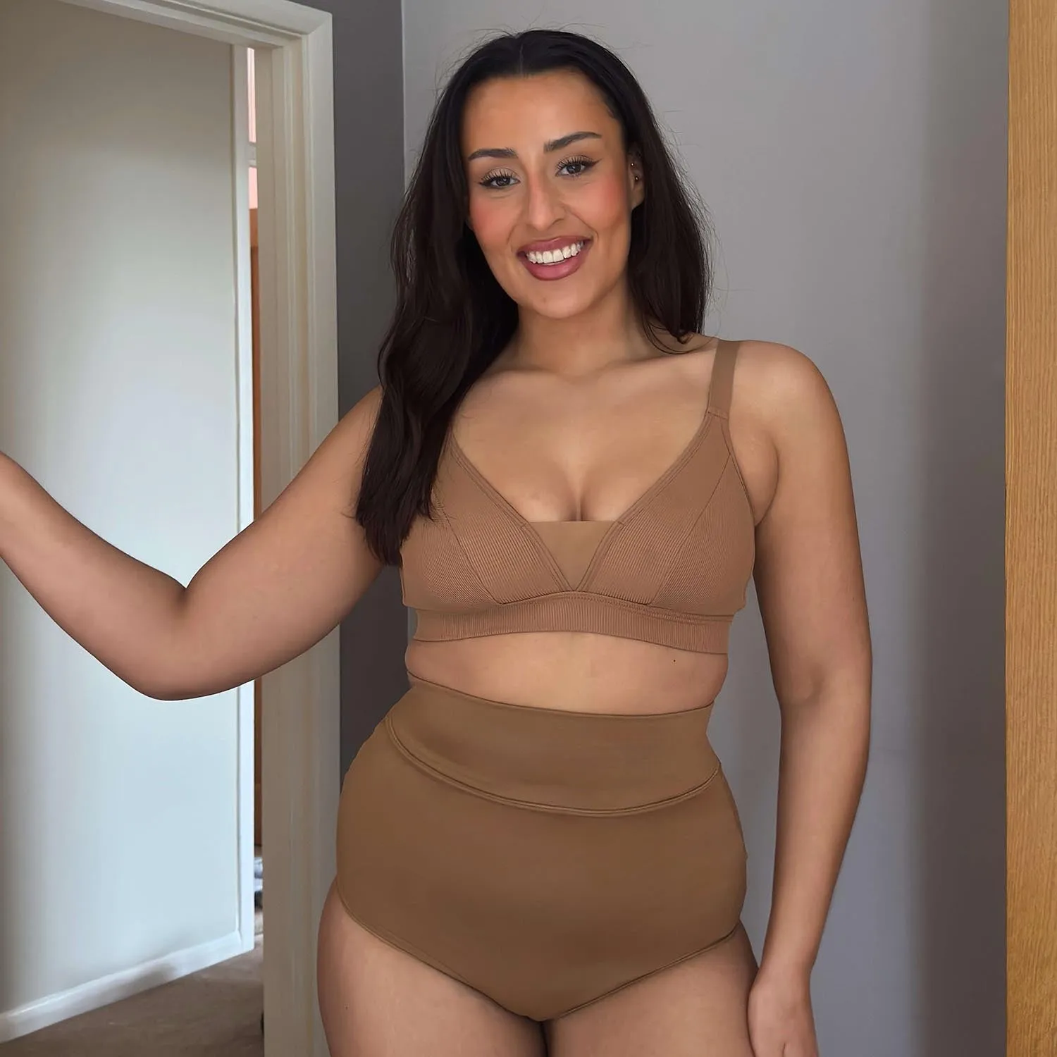 Super High Waist Panties - Caramel