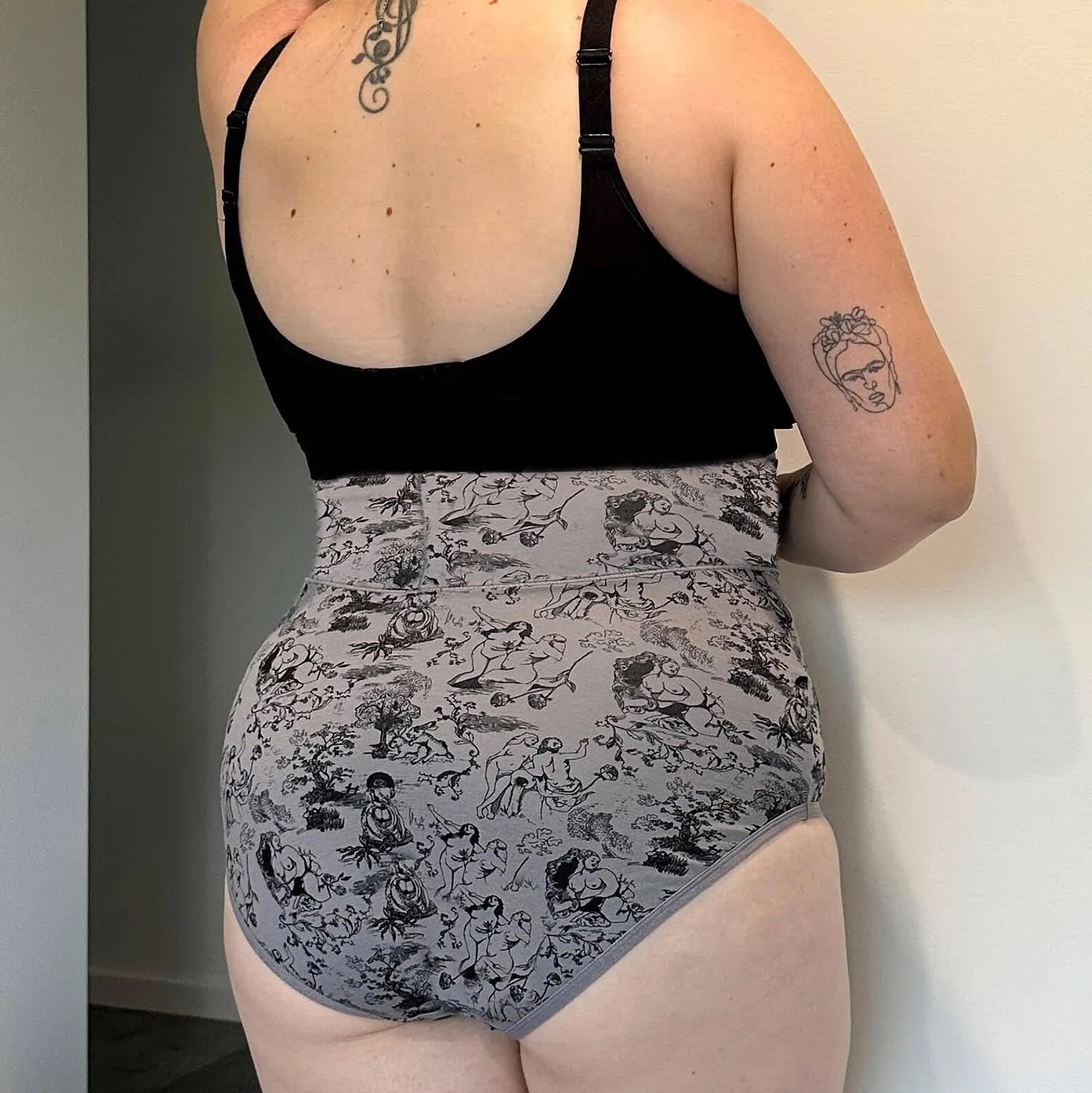 Super High Waist Panties - Passion au Jardin - L'Amour Noir