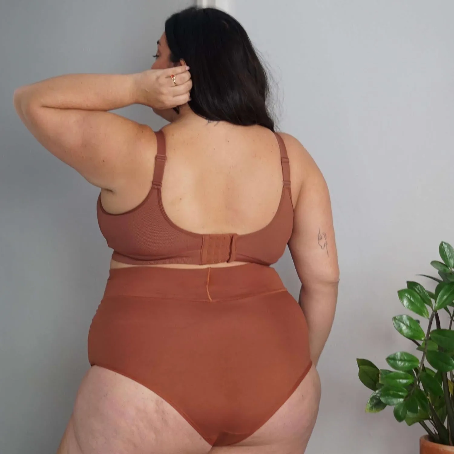 Super High Waist Panties - Root Beer