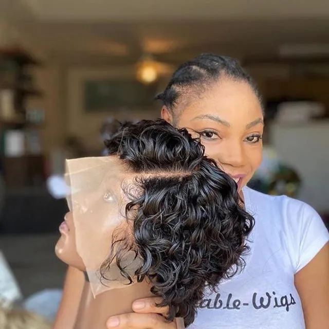 Super Natural Short Wave Bob For Women