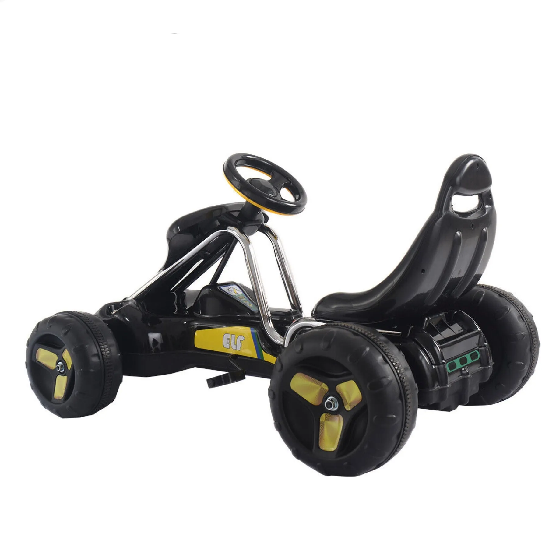Super-Safe Children’s Go Kart Quad Style | Adjustable Seat | Non-Slip Wheels | 3-7 Years