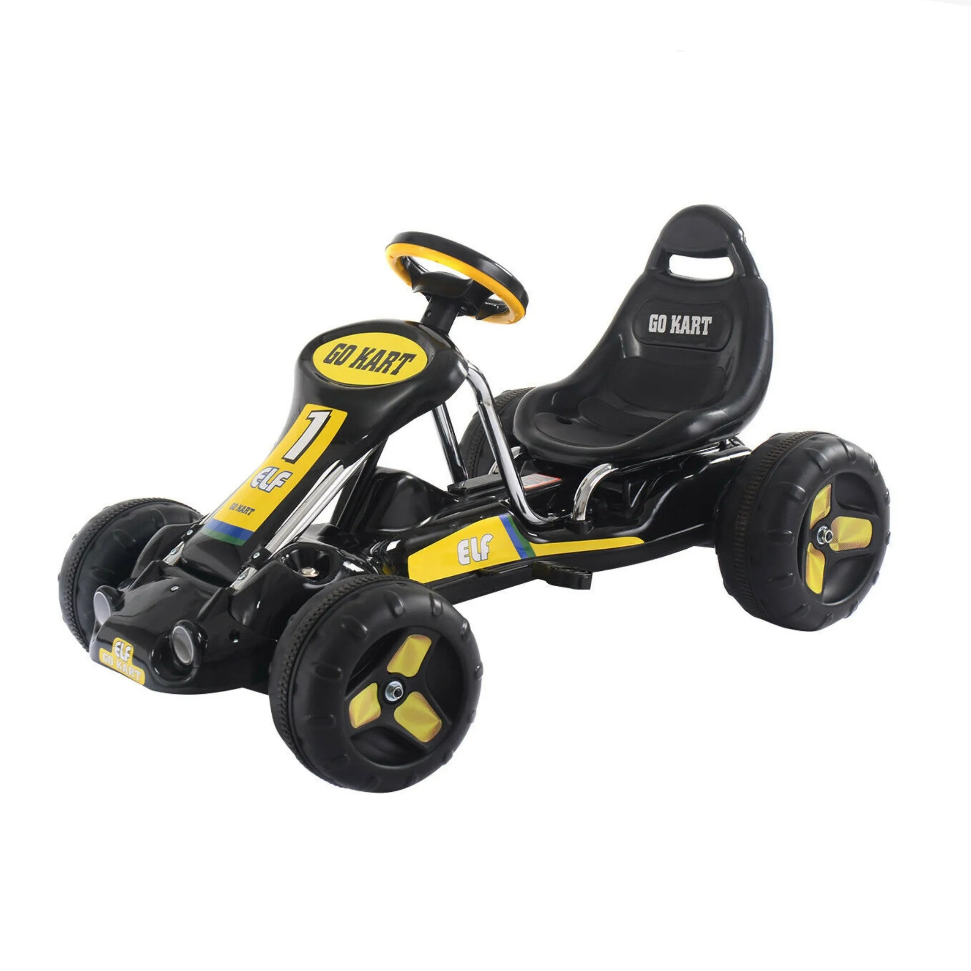 Super-Safe Children’s Go Kart Quad Style | Adjustable Seat | Non-Slip Wheels | 3-7 Years