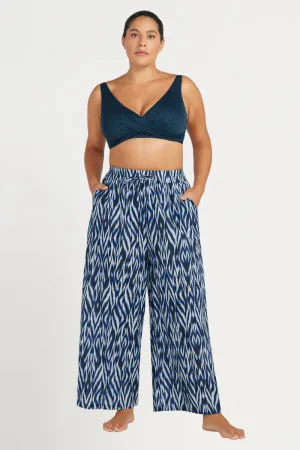Supine Wide Leg Pant Bottom In Navy - ArteSands