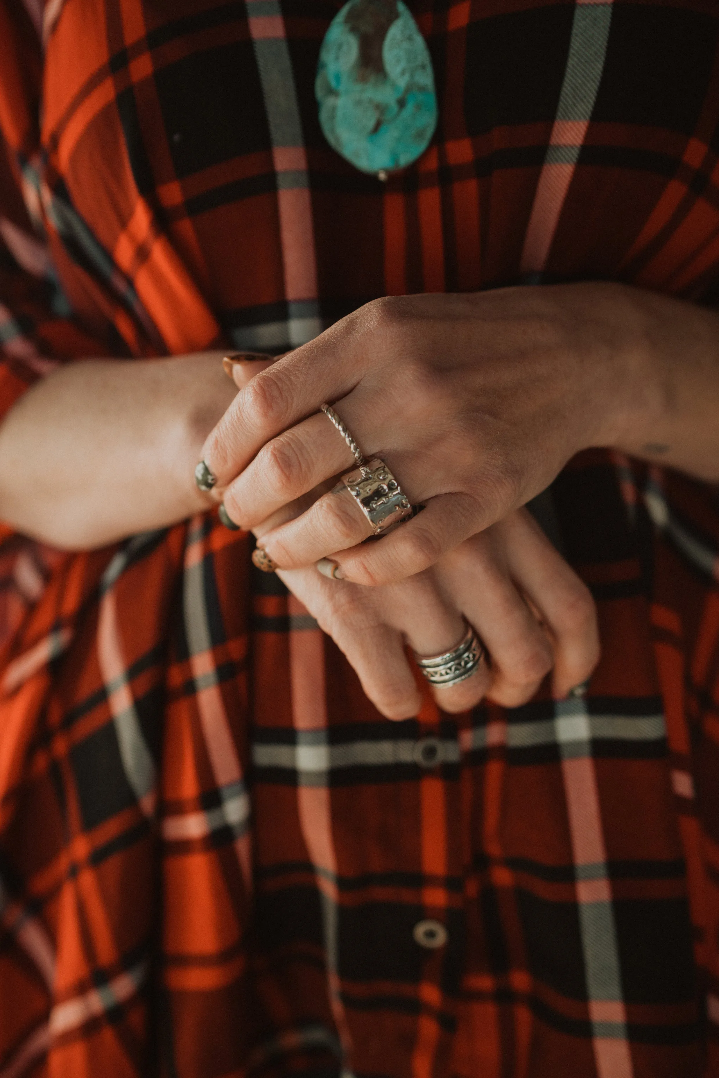 Suzy Q | Hammered Silver Band - FINAL SALE