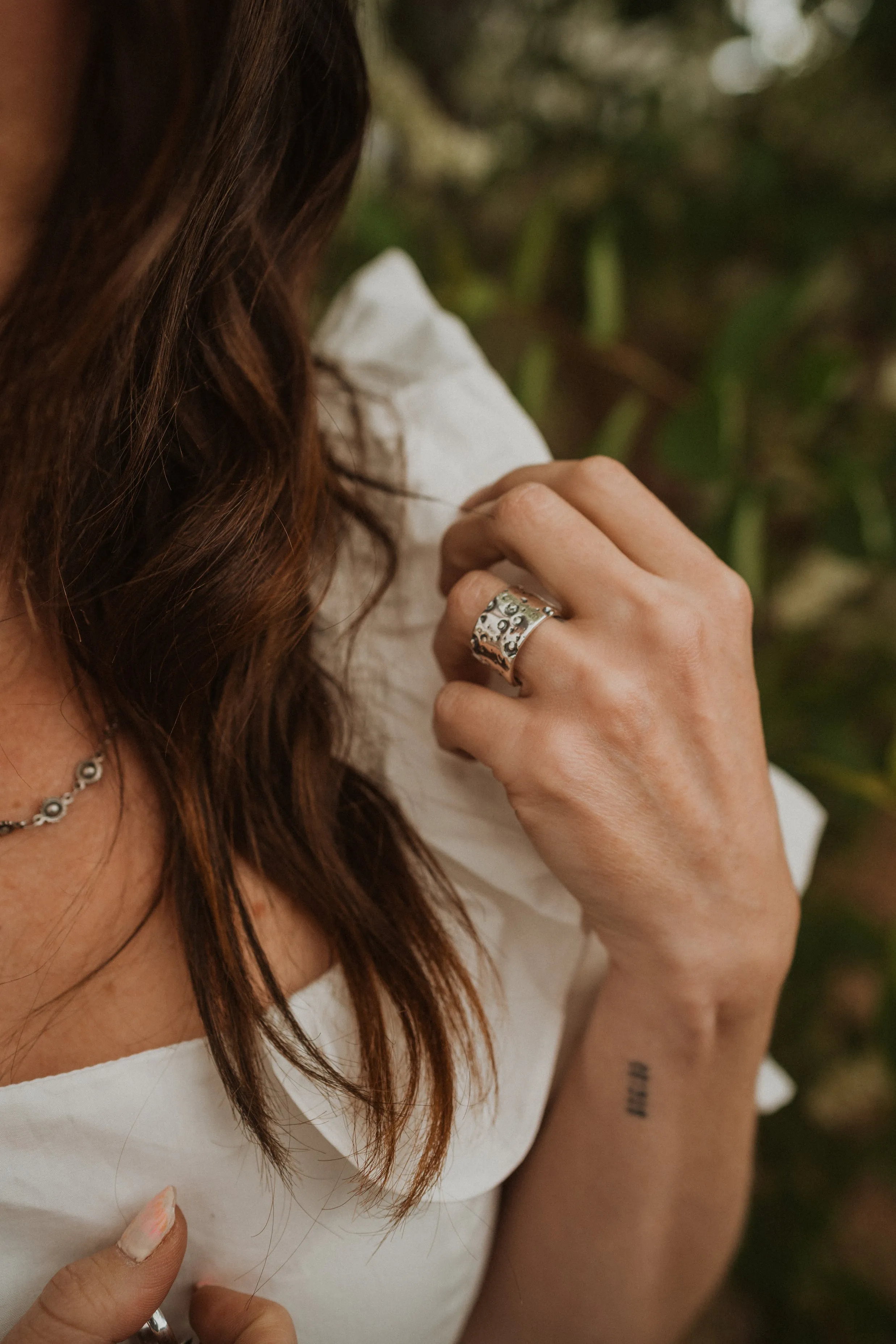 Suzy Q | Hammered Silver Band - FINAL SALE