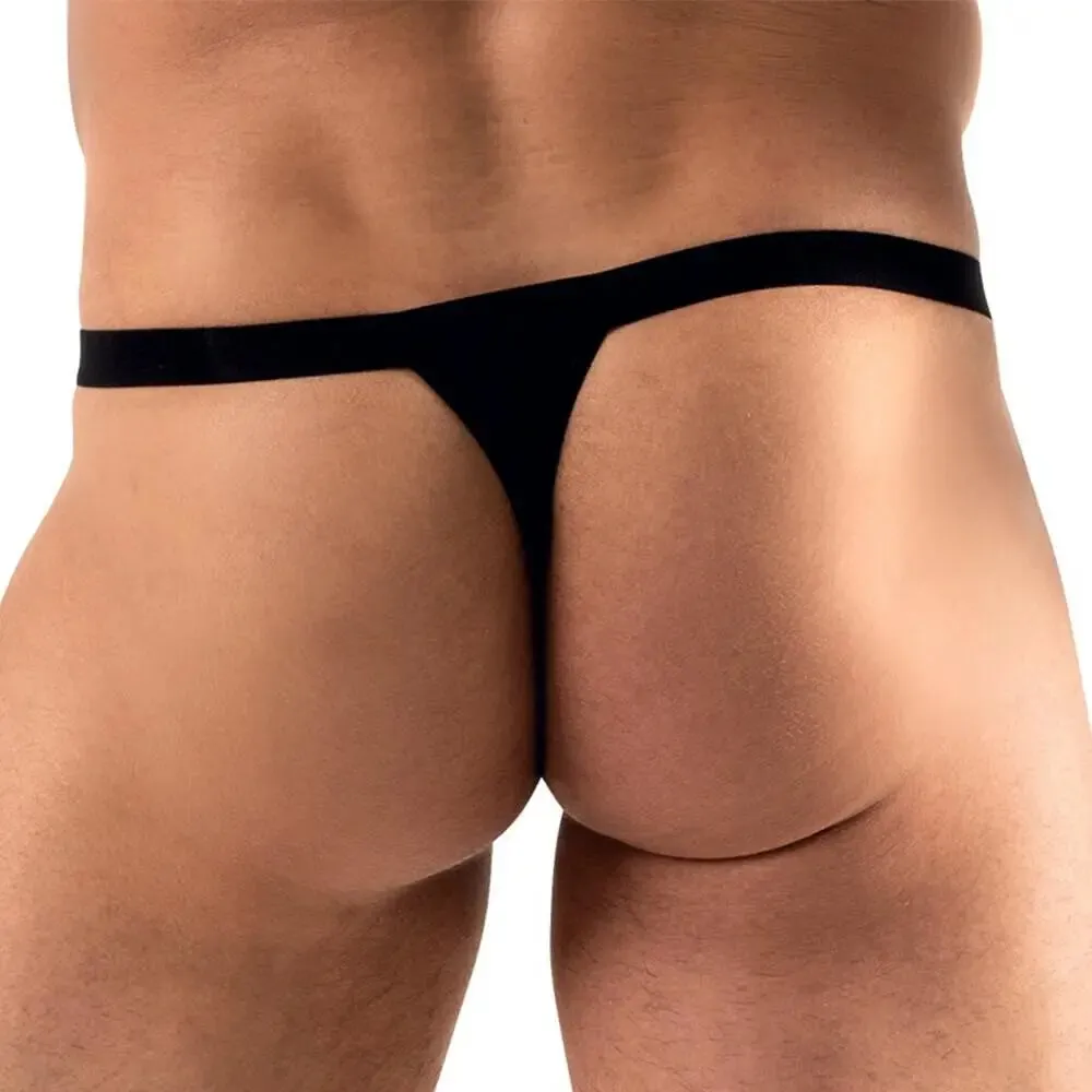Svenjoyment Black String with Sparkly Rhinestones for Men