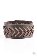 Take Me Out To The Ball Game - Brown Men's Bracelet