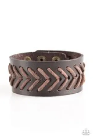 Take Me Out To The Ball Game - Brown Men's Bracelet