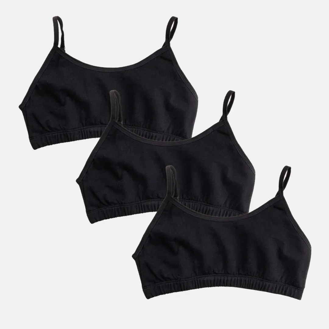 Teenager Bra | Teenager Cotton Bra | Wireless Bra | Flat Padded | Slip On | Pack Of 3