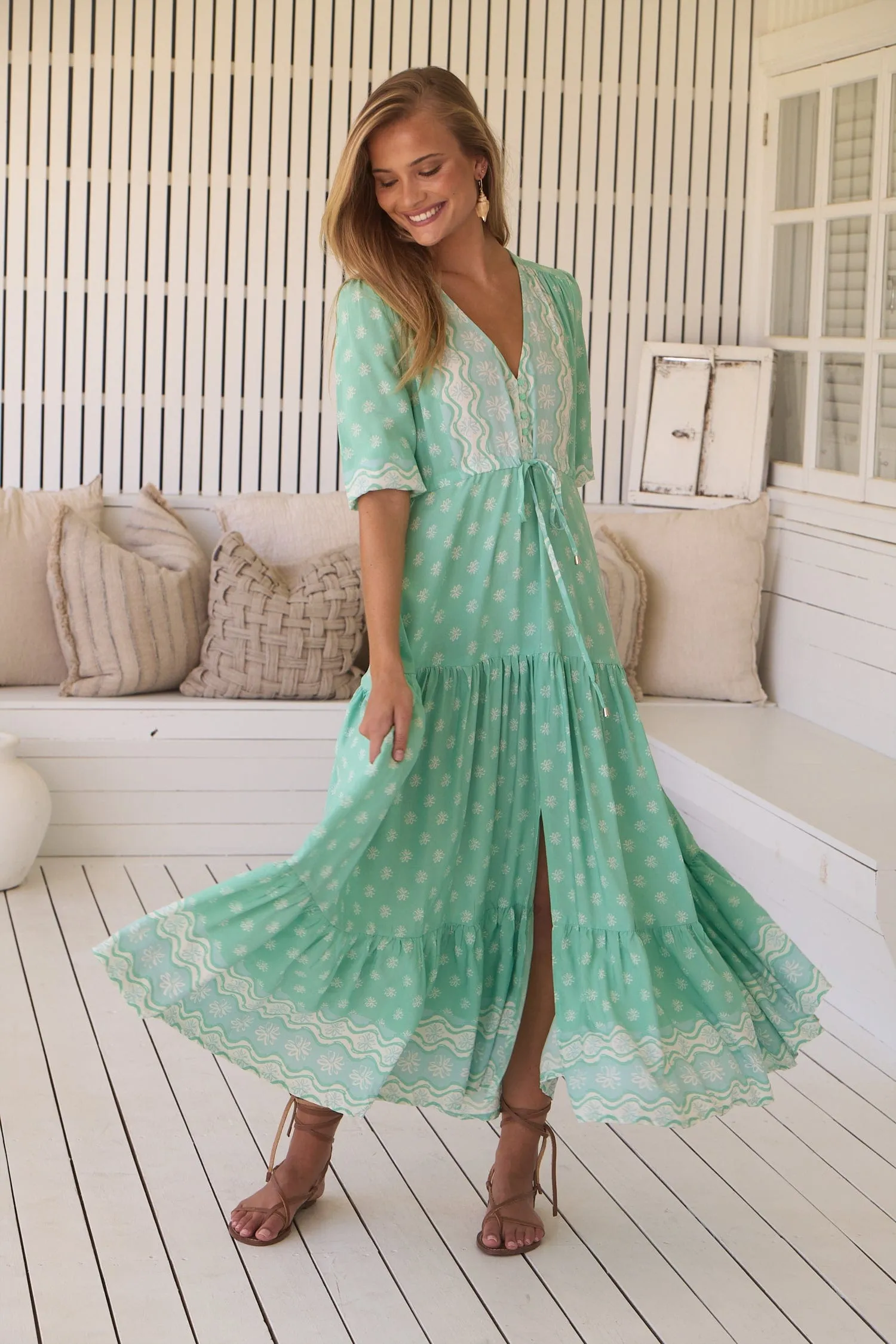 Tessa Maxi Dress - Seafoam