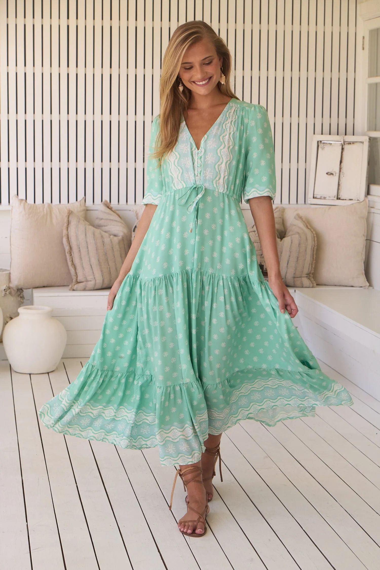 Tessa Maxi Dress - Seafoam